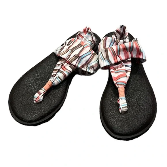 Sanuk Shoes Sanuk Neutral Print Yoga Sling Sandals Poshmark